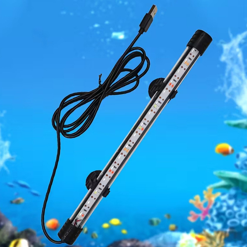 Marine Aquarium Lamp - 17-47 センチメートル USB プラグ水族館ライト LED 防水水槽ライト水中照明水中ランプ植物成長ランプ