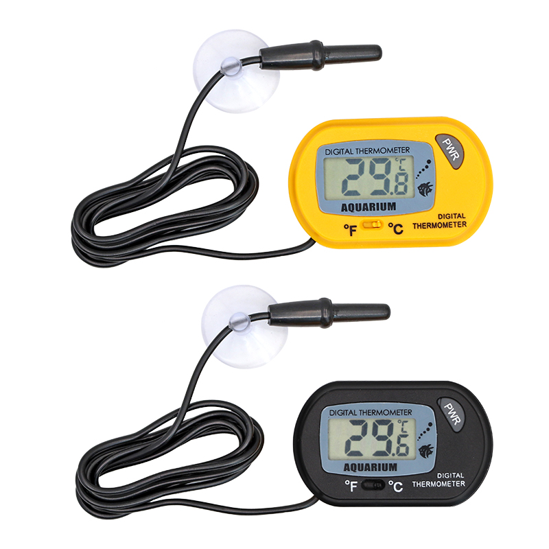 Marine Aquarium Heater - 水槽温度計 LCD デジタル水槽温度計 水槽温度検出器 魚警報器 ペット用品ツール