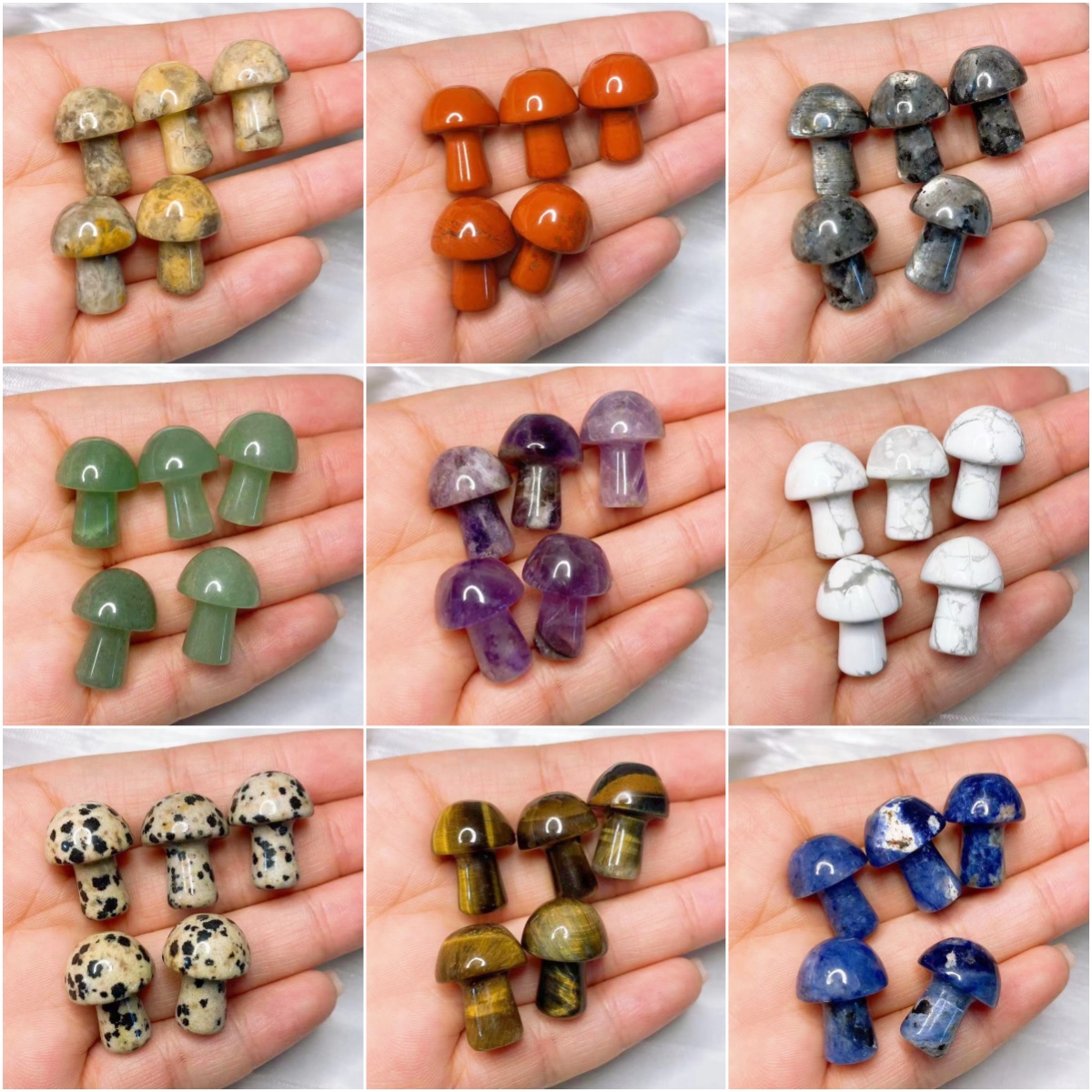 Aquarium Marine Stone - 天然石のミニキノコ宝石,芸術的な彫刻,ミネラル,ギフト,家の装飾