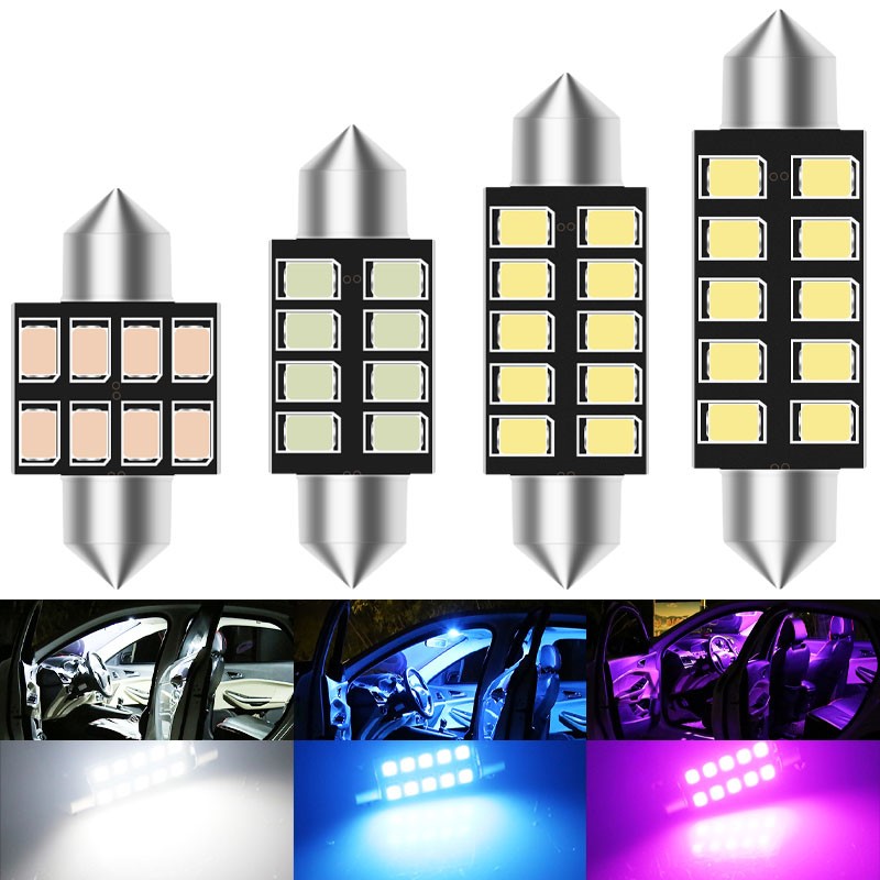 Actinic Blue Led - 2 個 LED C5W ライトフェストゥーン 31
