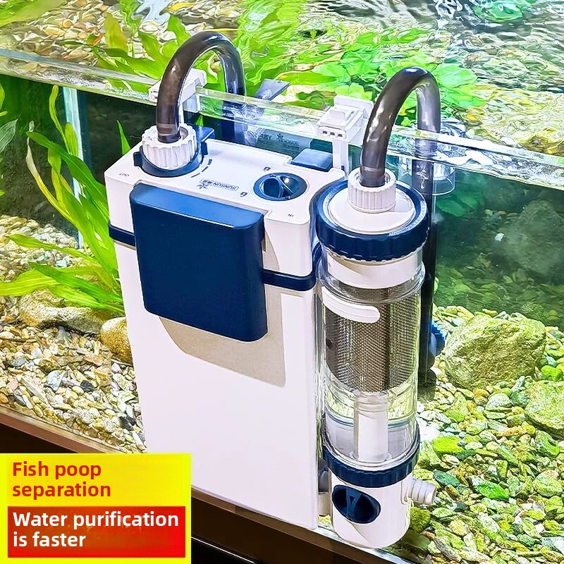 Aquarium Blue Marine Reef 60 - SUNSUN 新型水槽フィルター YBF-500 酸素濾過一体型機浄水ポンプ 壁掛け魚トイレ