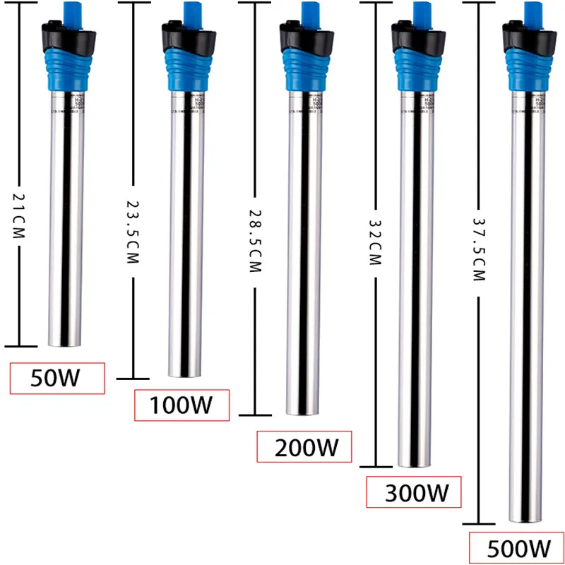 Marine Aquarium Heater - 水中水族館ヒーター,水槽,ステンレス鋼,サーモスタット,加熱ロッド,省エネ,50w,100w,200w,300w,500w