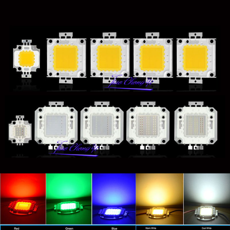 Actinic Blue Led - ハイパワーLED COBチップ 10W-100W LED投光器ランプスポットライト用 - 白赤緑青RGB