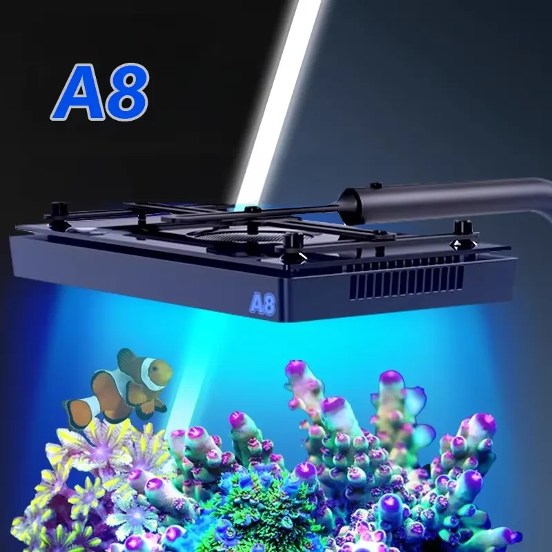 Aquarium Marine Light - A8SE II Max Blue 240W WiFiアプリ制御可能