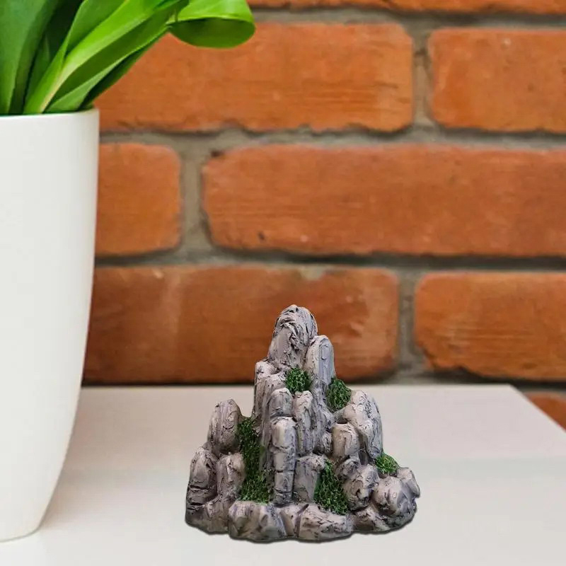 ミニ山の偽のミニチュア石,人工の丘のおもちゃ,盆栽の装飾品, - Aquarium Marine Stone のレビューと価格