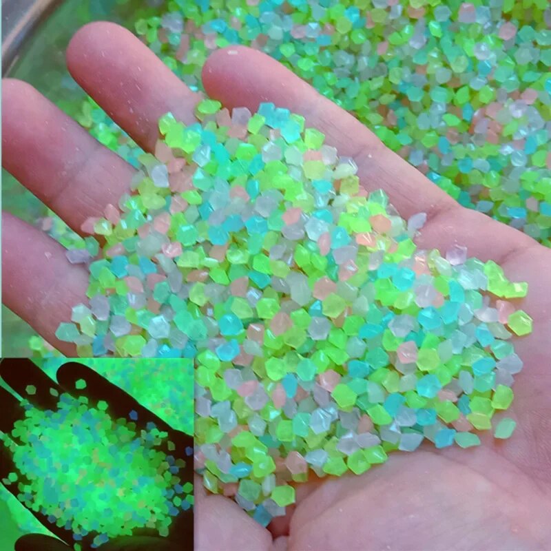 1000 個 3-5 ミリメートル発光砂ダーク小石石家庭菜園 - Aquarium Marine Stone のレビューと価格