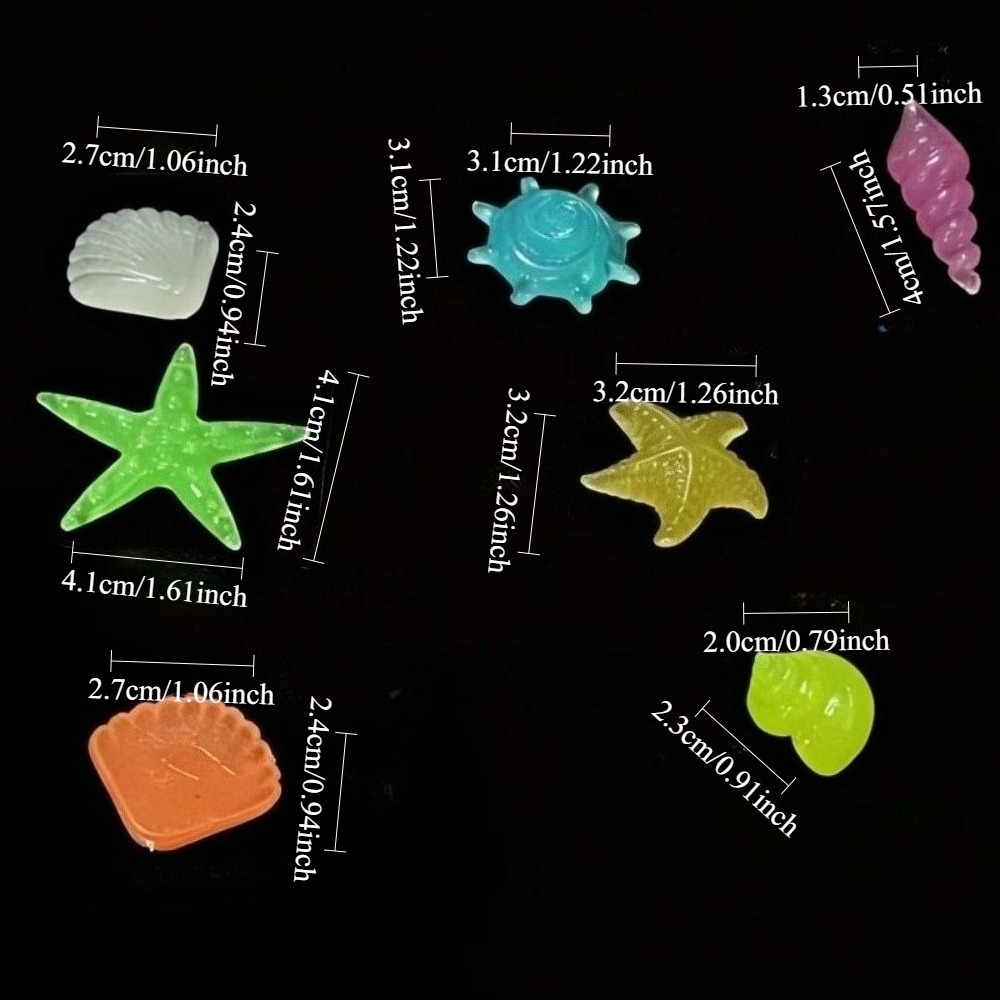 光る発光海洋石、蛍光貝殻、カラフルなヒトデ、水槽の景観装飾用 - Aquarium Marine Stone のレビューと価格