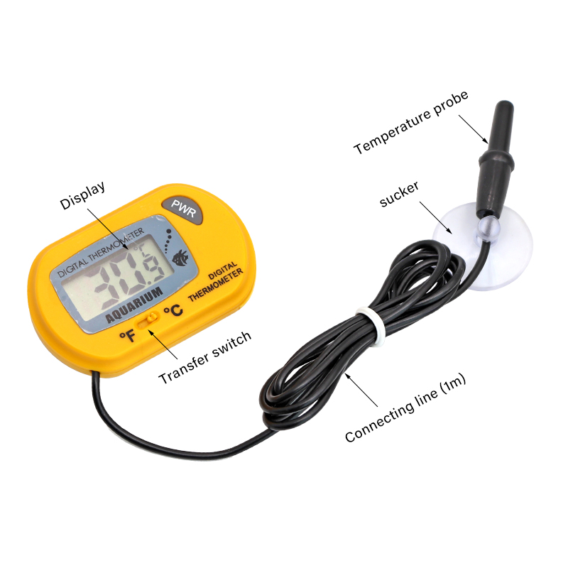 水槽温度計 LCD デジタル水槽温度計 水槽温度検出器 魚警 - Marine Aquarium Heater のレビューと価格