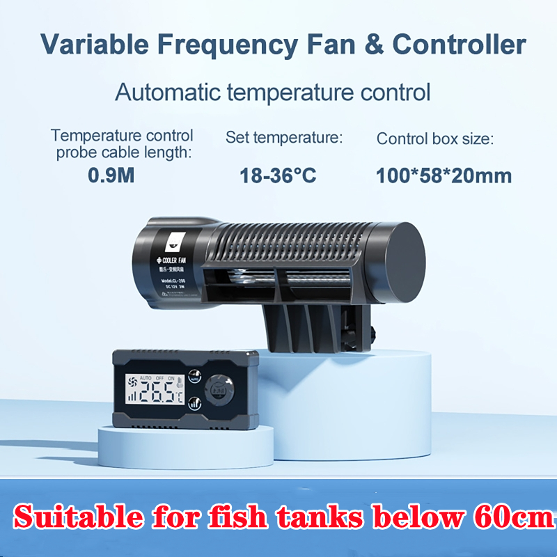 110-240V 水生水槽冷却ファン海水自動温度制御可変周波 - Marine Aquarium Heater のレビューと価格