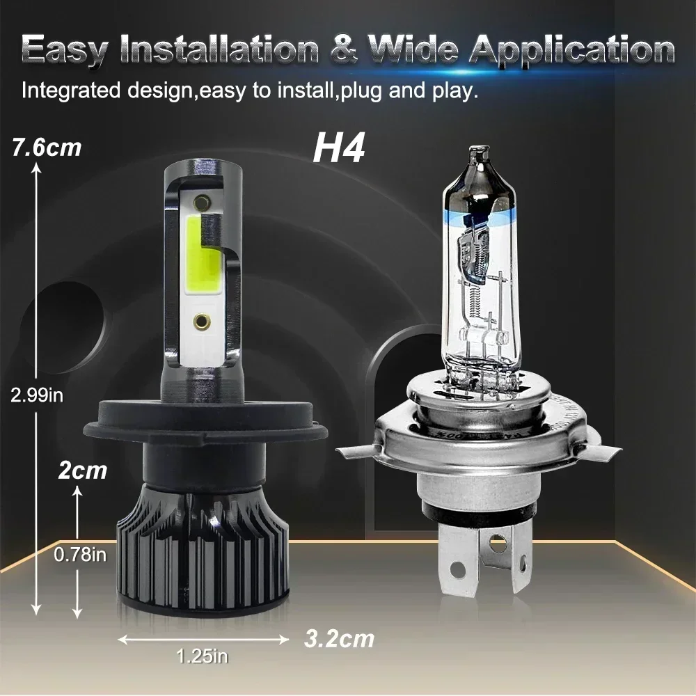 P1Car LED ヘッドライト H4 H7 H1 H3 H - Actinic Blue Led のレビューと価格