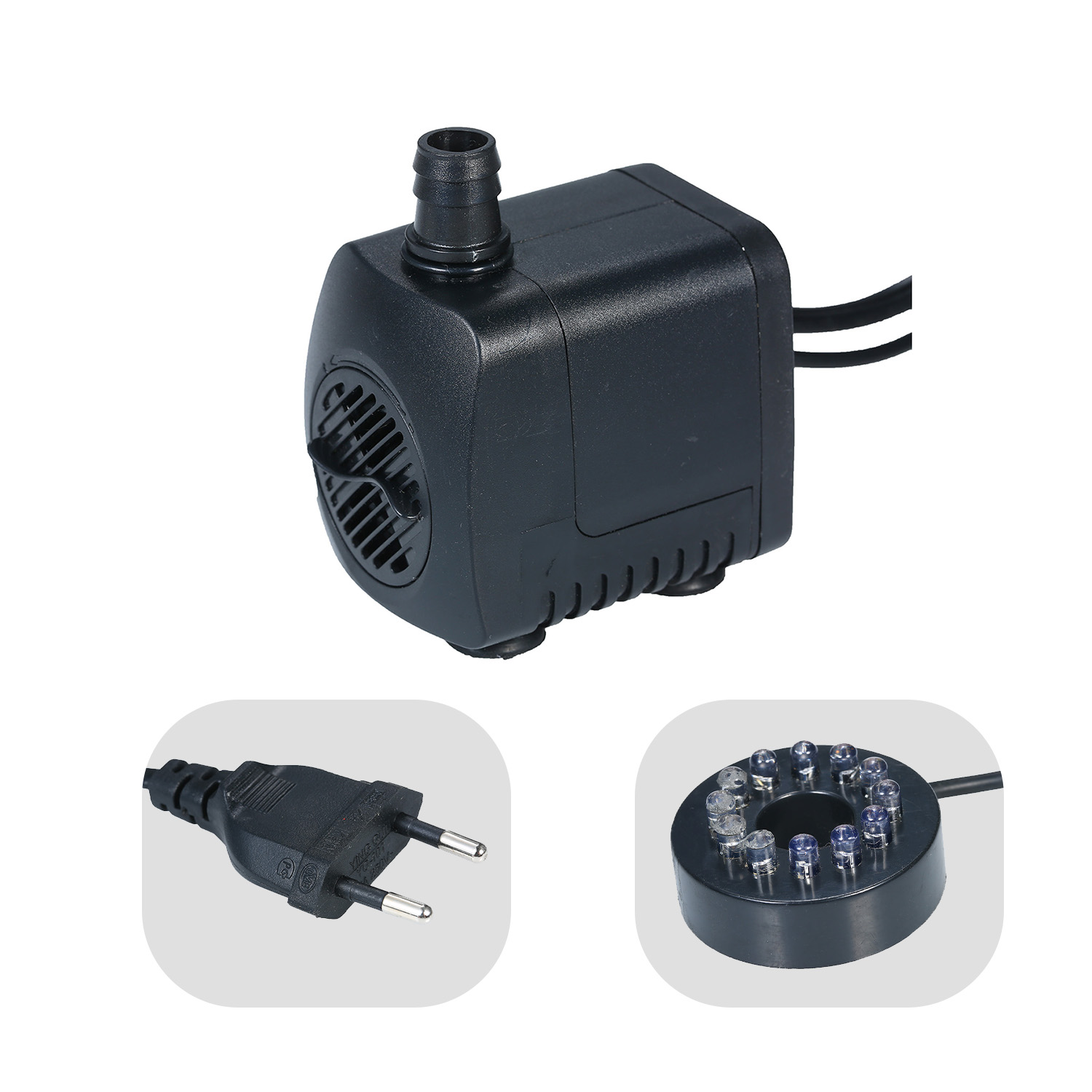 LED ライト水中ポンプ 800L/H 超静音水族館の池プー - Marine Aquarium Lamp のレビューと価格