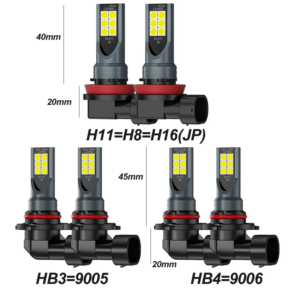 2個入り H8 H11 LED電球 9005 HB3 900 - Actinic Blue Led のレビューと価格