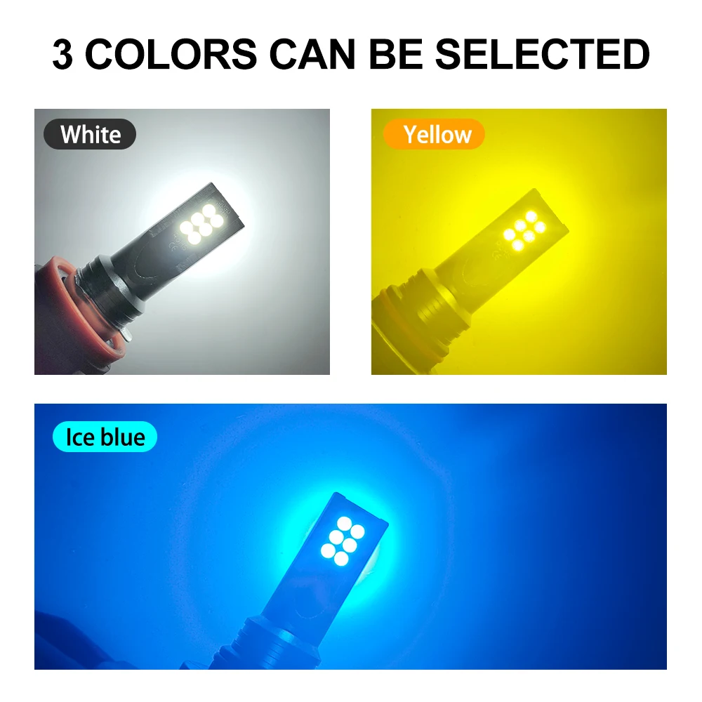 2個入り H8 H11 LED電球 9005 HB3 900 - Actinic Blue Led のレビューと価格