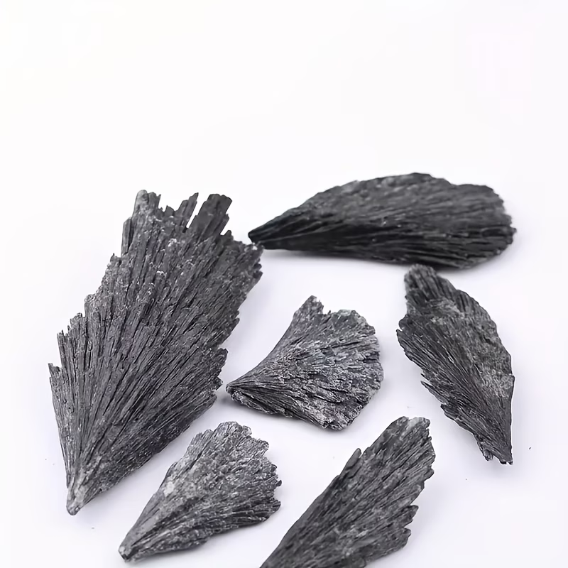 天然ブラックカイヤナイト石原石標本、家の装飾、水槽＆テラリウ - Aquarium Marine Stone のレビューと価格