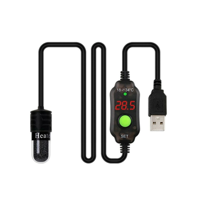 ミニ水族館の水槽ヒーター USB アダプタ加熱ロッド水中サー - Marine Aquarium Heater のレビューと価格