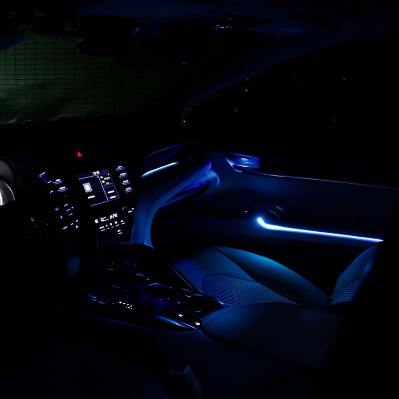 LED車用4ドアライトアンビエントライト装飾ライト雰囲気ラン - Actinic Blue Led のレビューと価格