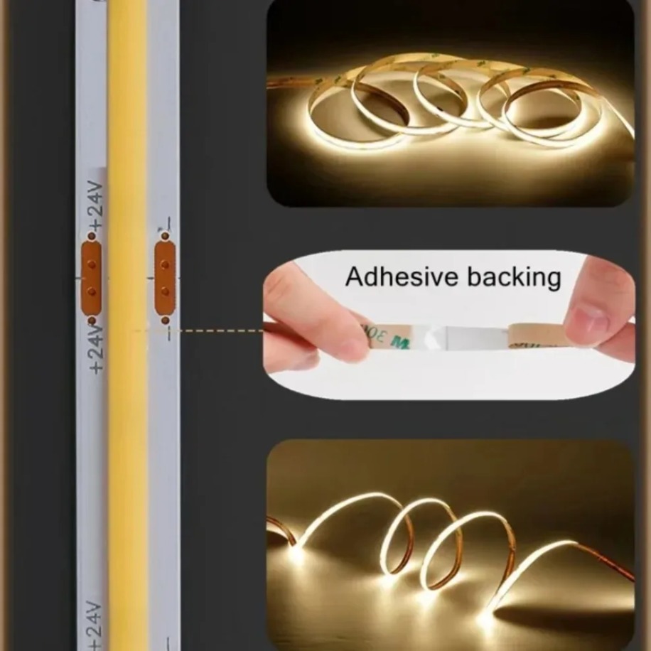 5～1m高密度COB LEDストリップ 12V/24V 52 - Actinic Blue Led のレビューと価格