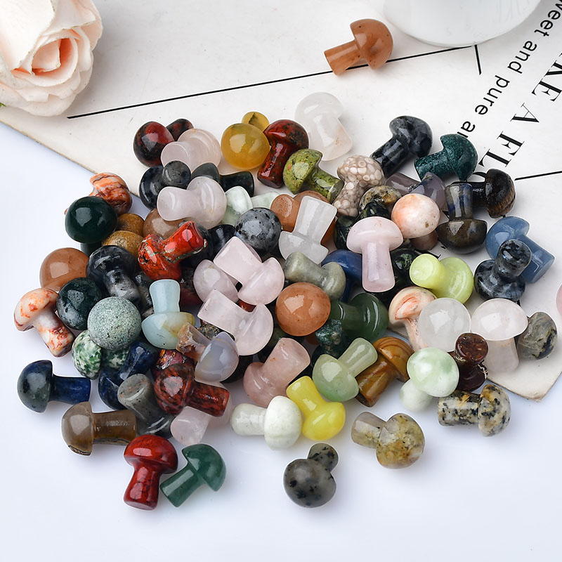 10 個天然クリスタルミニキノコ宝石クォーツキノコミネラルヒ - Aquarium Marine Stone のレビューと価格