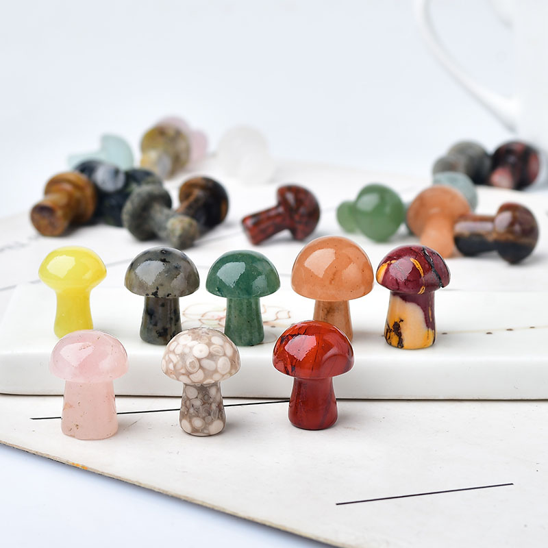 10 個天然クリスタルミニキノコ宝石クォーツキノコミネラルヒ - Aquarium Marine Stone のレビューと価格
