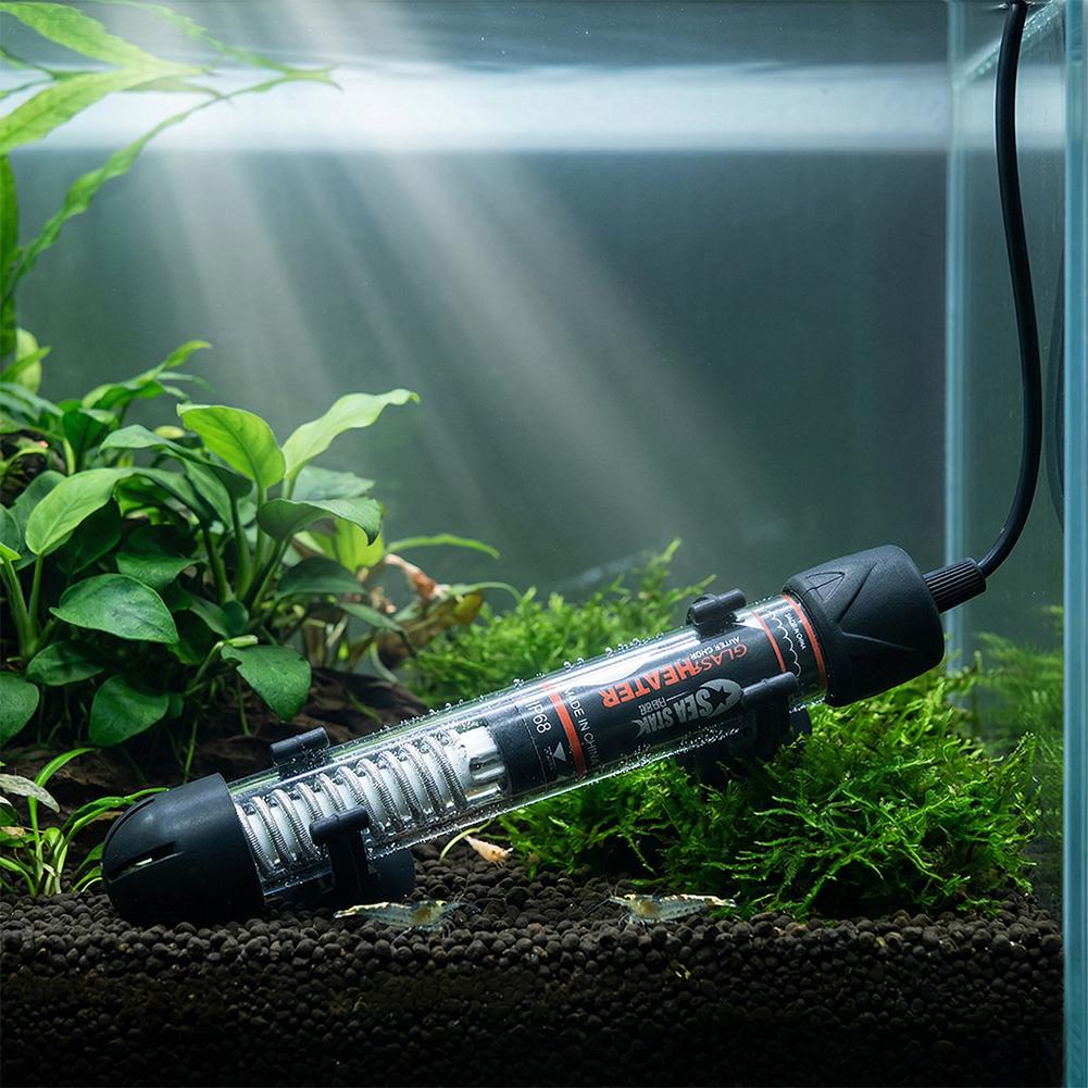 調整可能な水槽ヒーター 25W-100W 自動定温魚タンク加 - Marine Aquarium Heater のレビューと価格