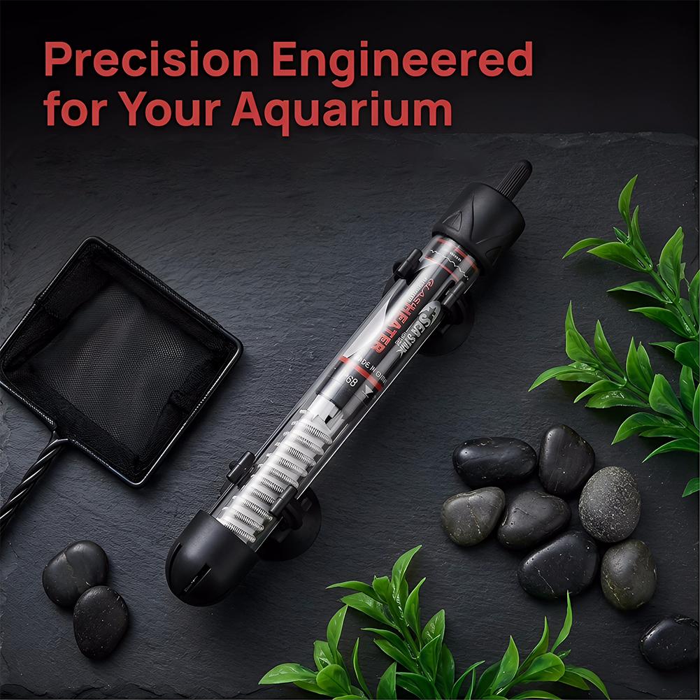 調整可能な水槽ヒーター 25W-100W 自動定温魚タンク加 - Marine Aquarium Heater のレビューと価格