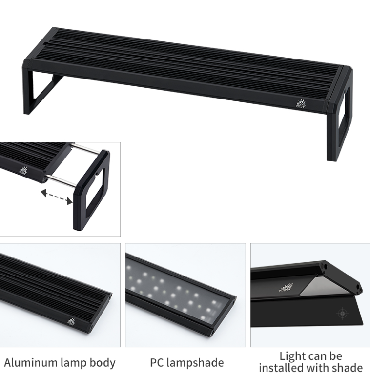 ウィークアクアMシリーズRGB UV LED水槽ライト、調整 - Marine Aquarium Lamp のレビューと価格