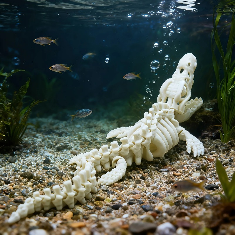 リアルなモササウルスの骨格模型1個、水槽の装飾や海洋爬虫類の - Marine Aquarium Used のレビューと価格