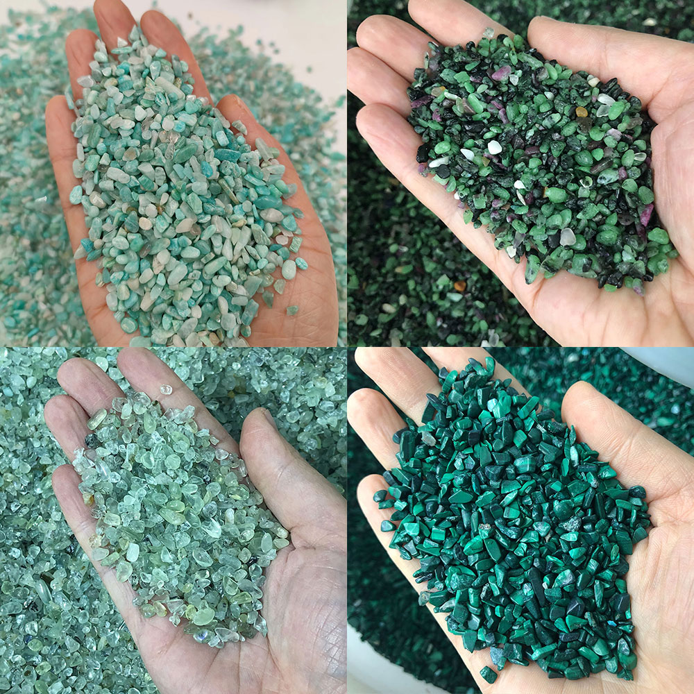 天然石クリスタルミニペリドットアマゾナイトマラカイトチップク - Aquarium Marine Stone のレビューと価格