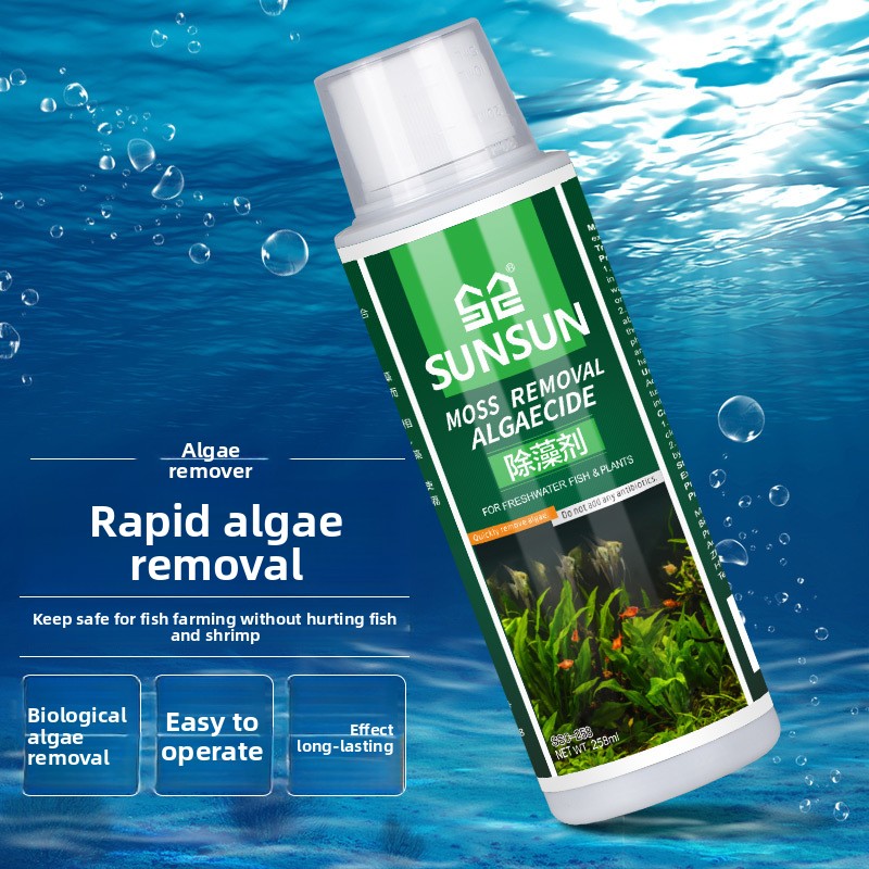 サンサン水槽藻類除去剤 - 魚/エビに安全 - 緑髪藻、茶色 - Aquarium Blue Marine Reef 60 のレビューと価格