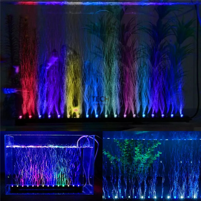 水族館の水槽水中水中気泡変色 LED ライト AC220-2 - Marine Aquarium Lamp のレビューと価格