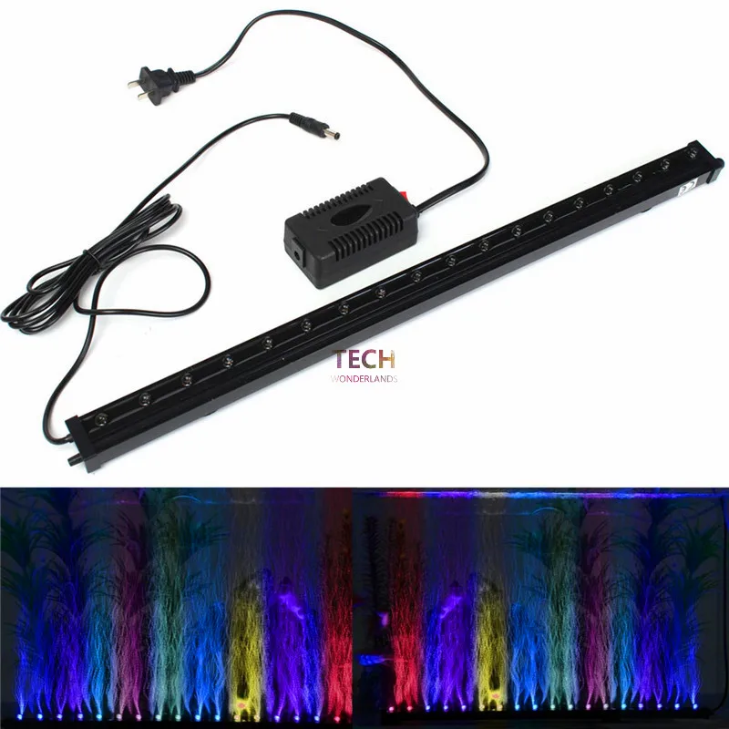 水族館の水槽水中水中気泡変色 LED ライト AC220-2 - Marine Aquarium Lamp のレビューと価格