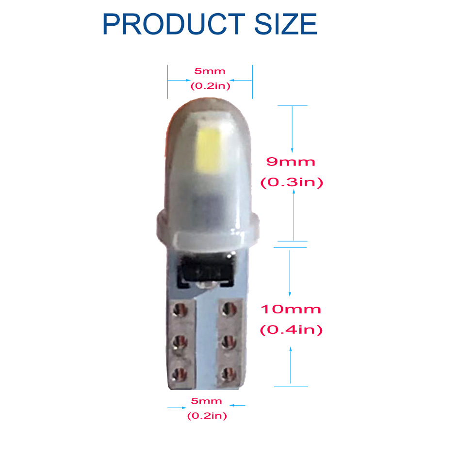 10 個 T5 PC74 B8.5 LED Canbus 車 - Actinic Blue Led のレビューと価格