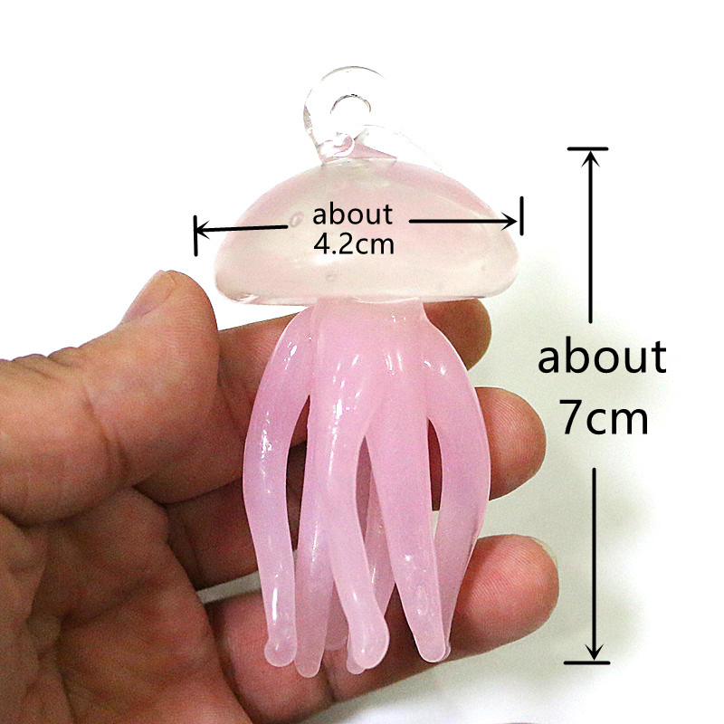 ピンククラゲガラスペンダントかわいい海洋動物魅力装飾品家庭用 - Marine Aquarium & Regional Centre Photos のレビューと価格