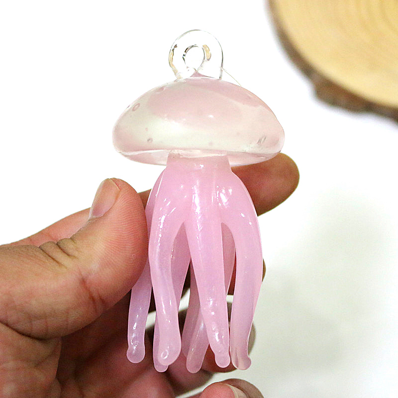 ピンククラゲガラスペンダントかわいい海洋動物魅力装飾品家庭用 - Marine Aquarium & Regional Centre Photos のレビューと価格