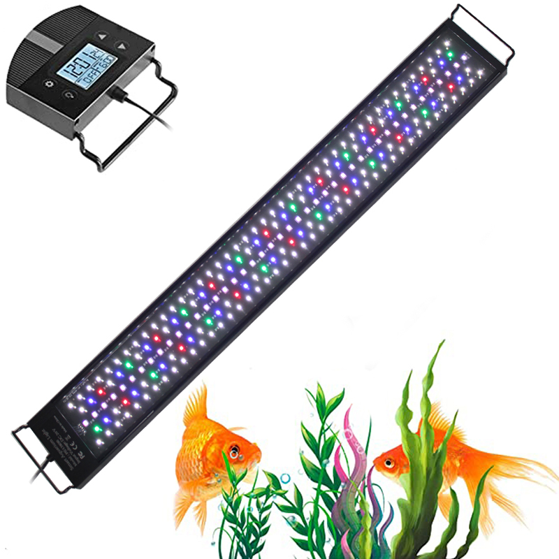 プログラム可能な 8 色自動オンオフ LED 水族館ライト淡 - Marine Aquarium Lamp のレビューと価格