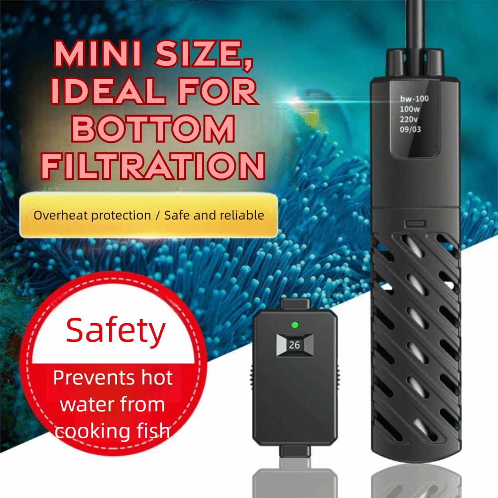 石英ガラス水槽用水中ヒーター 調整可能低水位対応 魚タンク加 - Marine Aquarium Heater のレビューと価格
