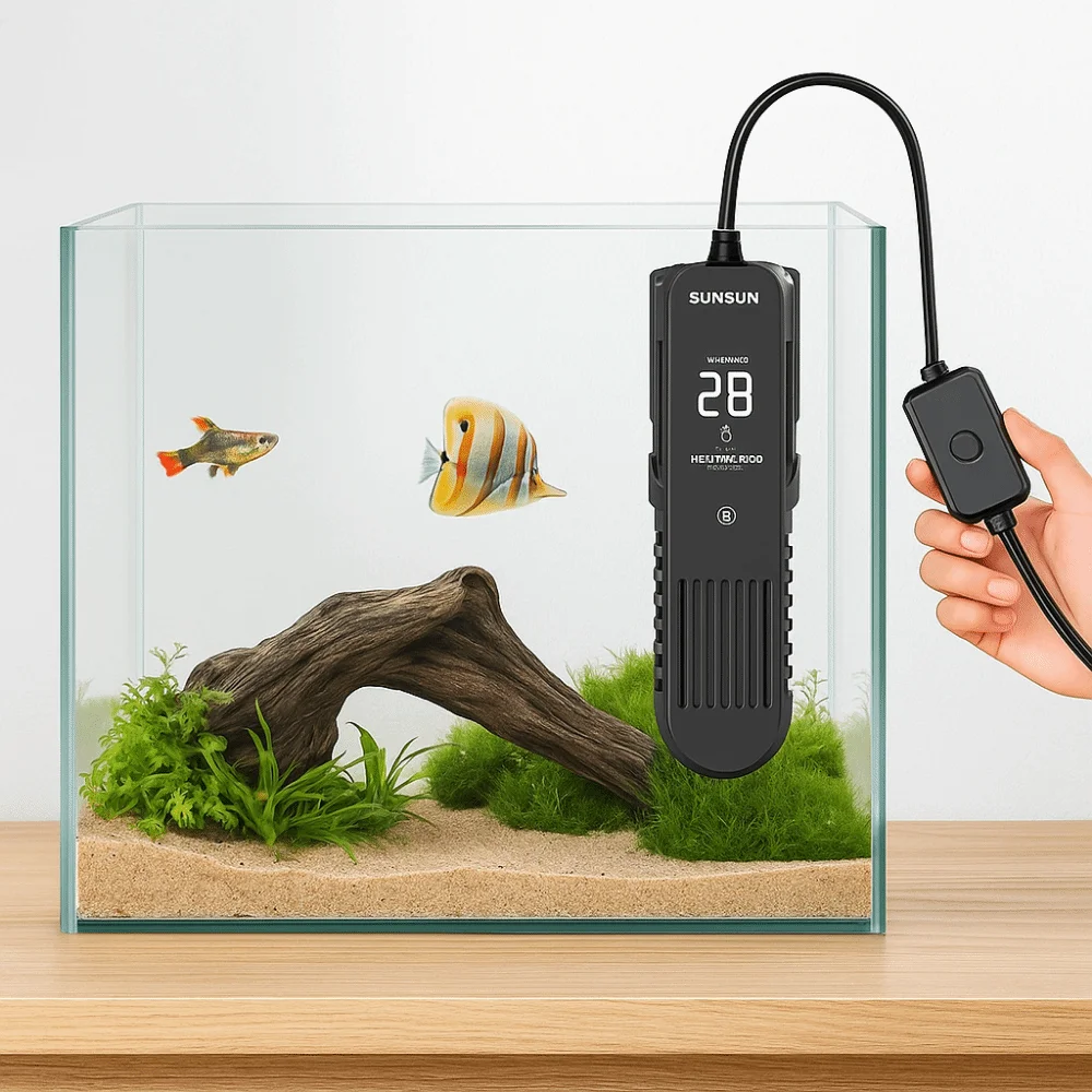 LCDディスプレイ 20-35 ° Cデジタル水槽ヒーターロ - Marine Aquarium Heater のレビューと価格